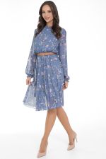Платье Очарование шифона (блу) Diolche (Акция)