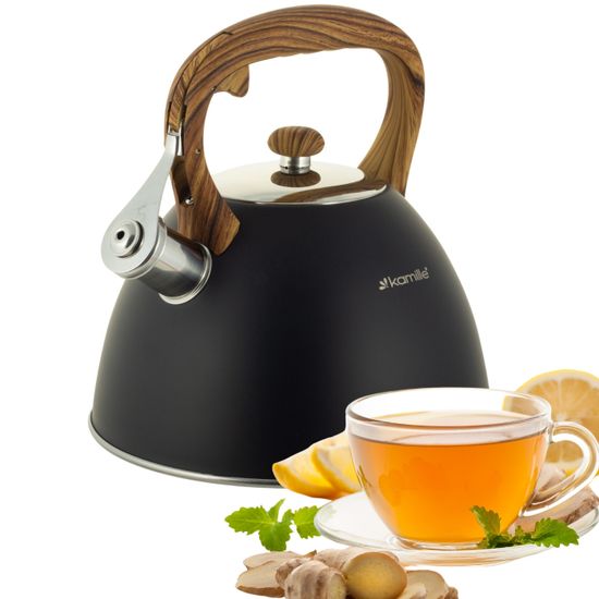 Чайник 3 л. из нержавеющей стали со свистком Kamille KM 0854