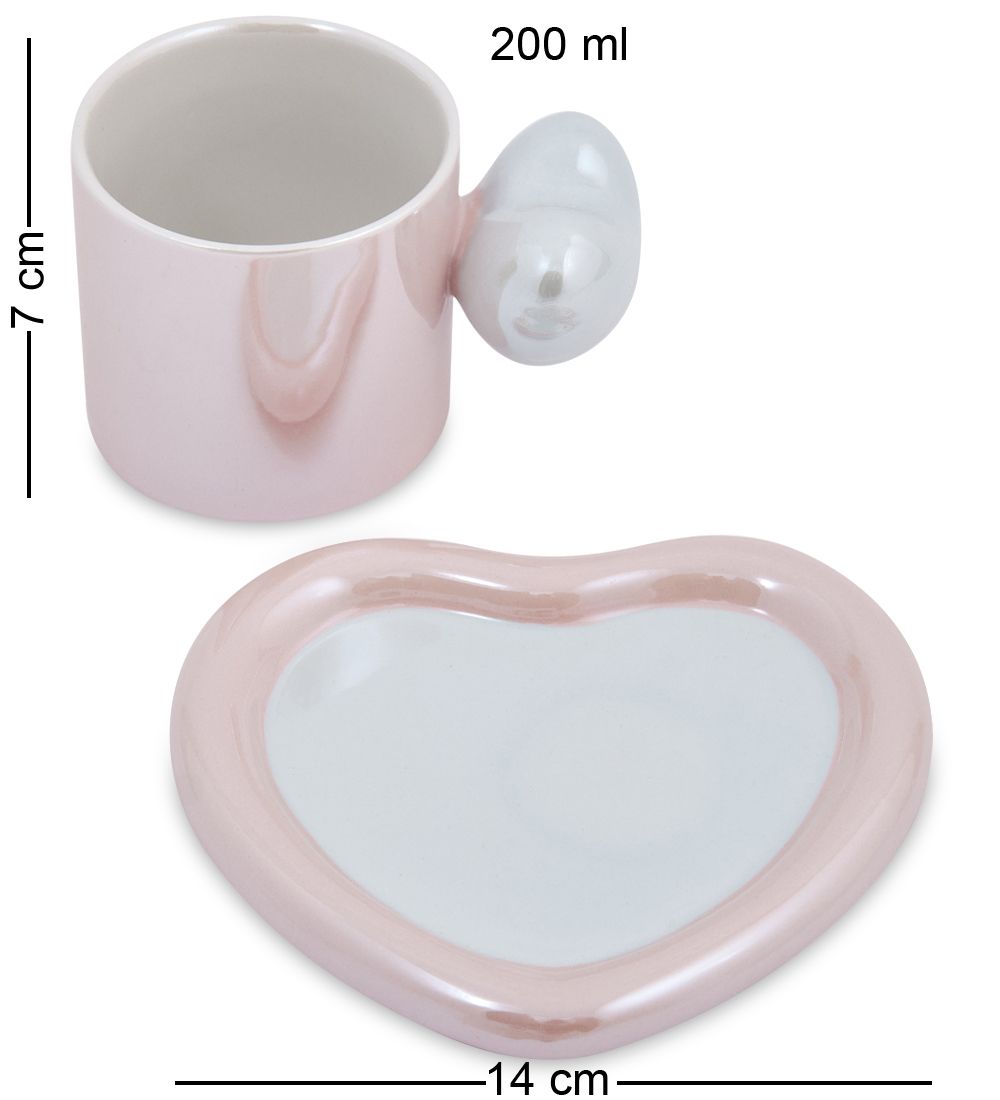 MUG-415/2 Чайная пара «Сердце»