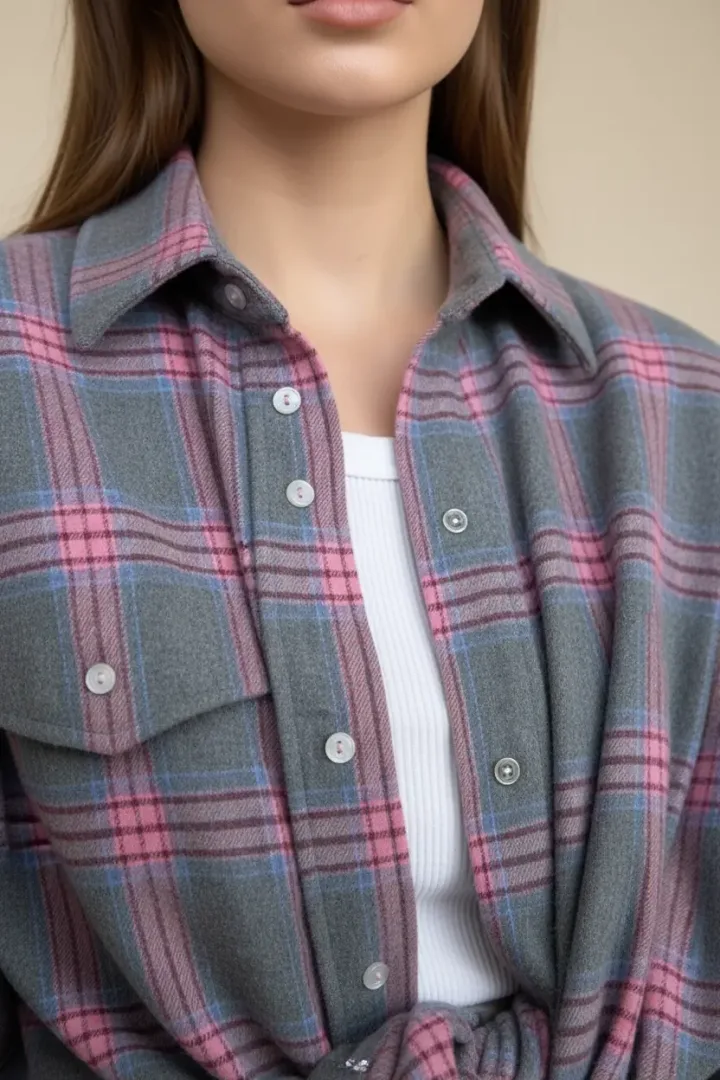 Женская рубашка в клетку «UPI»