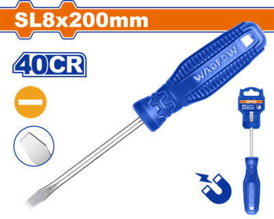Шлицевая отвертка с магнитным наконечником
