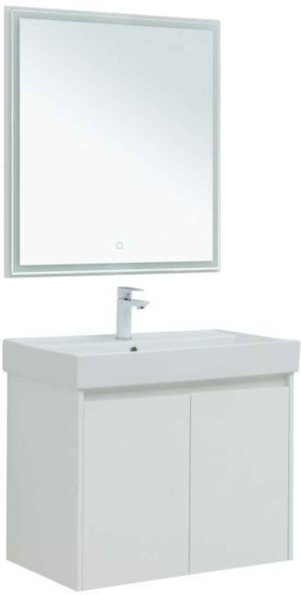 Мебель для ванной Aquanet Nova Lite 75 белый глянец (2 дверцы)