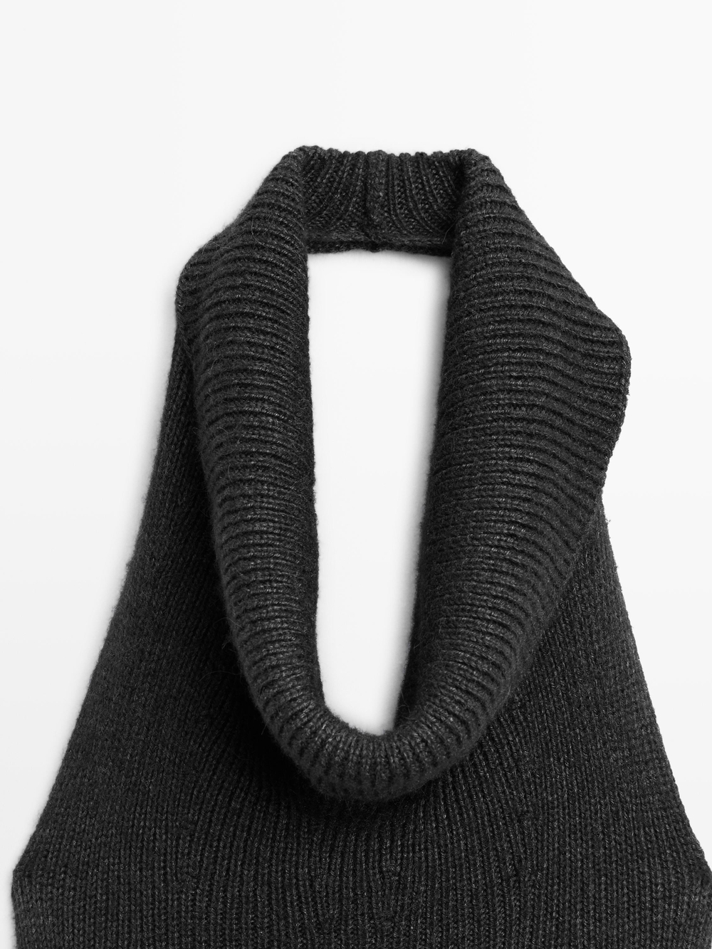 Massimo Dutti Платье миди - Limited Edition, черный