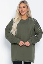 Свитшот Бьянка (хаки) Б12366-1 LT Collection