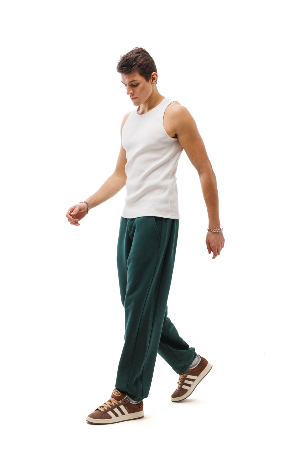 Джоггеры Q2ZA People oversize (зелёный)