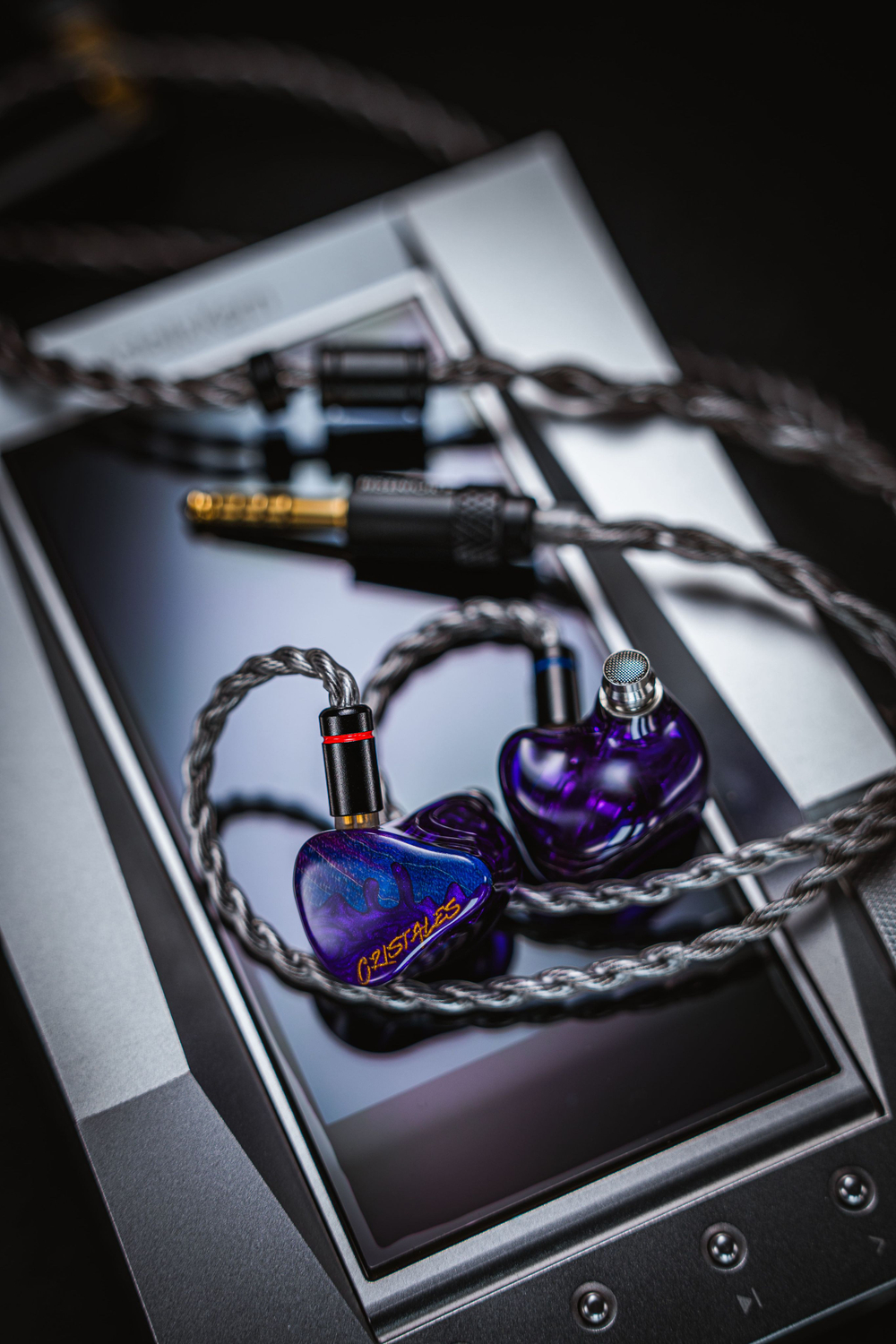 Наушники проводные Hisenior Cano Cristalles, без микрофона, внутриканальные, 4.4 мм, 3.5 мм, 2.5 мм