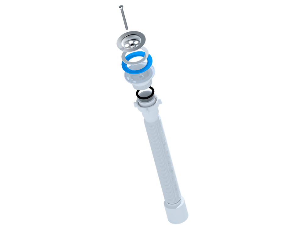 Гофросифон 1 1/2"*50 Ani удлиненный G115 АНИ пласт