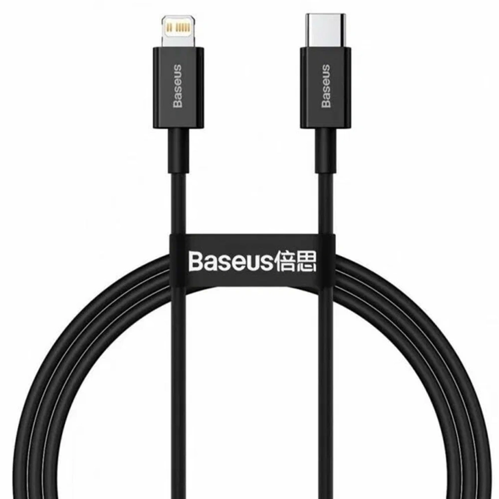 Кабель Baseus USB-C/Lightning 20W 1m CATLYS-A01 Black