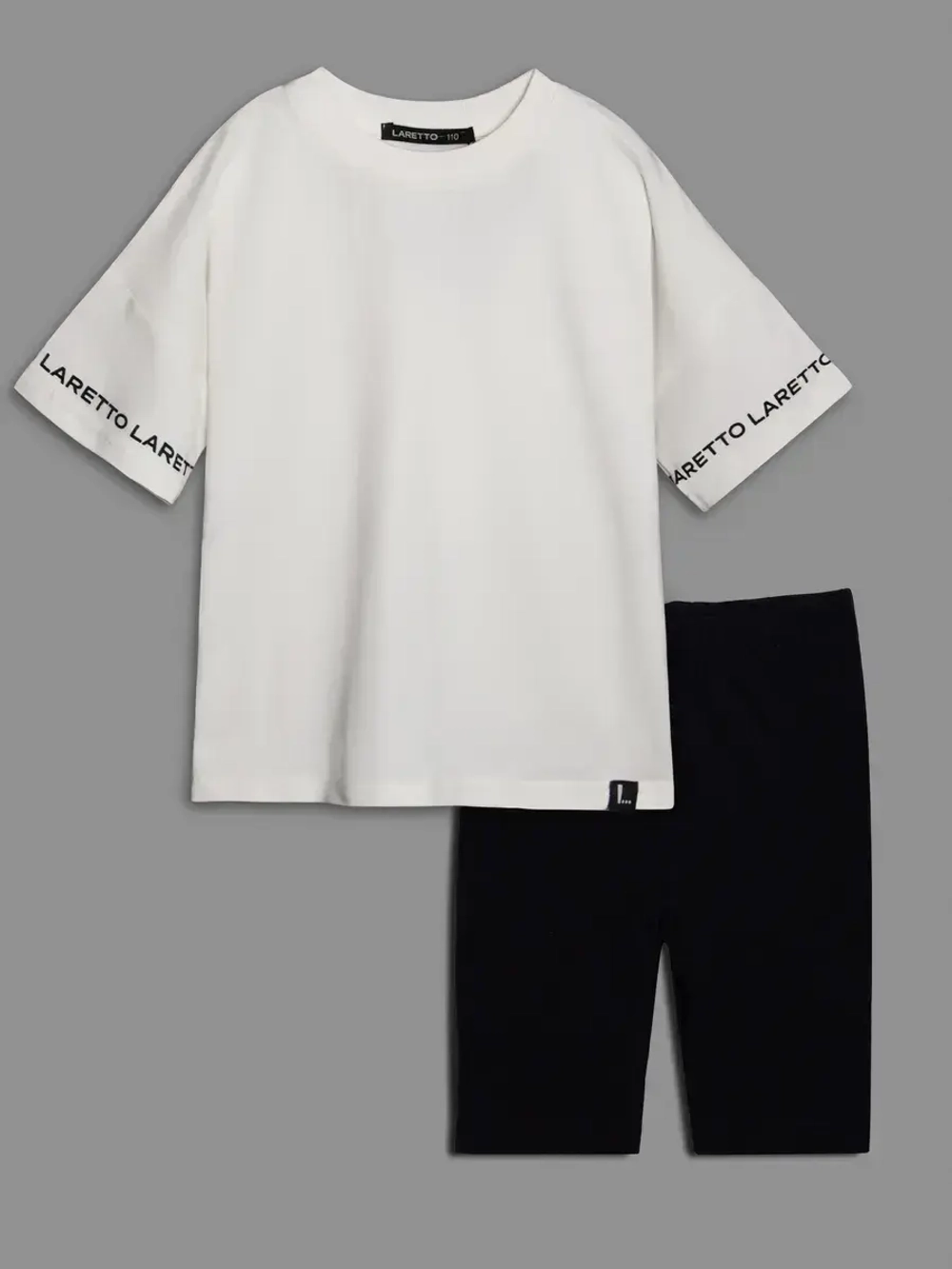 Летний костюм для девочки с велосипедками