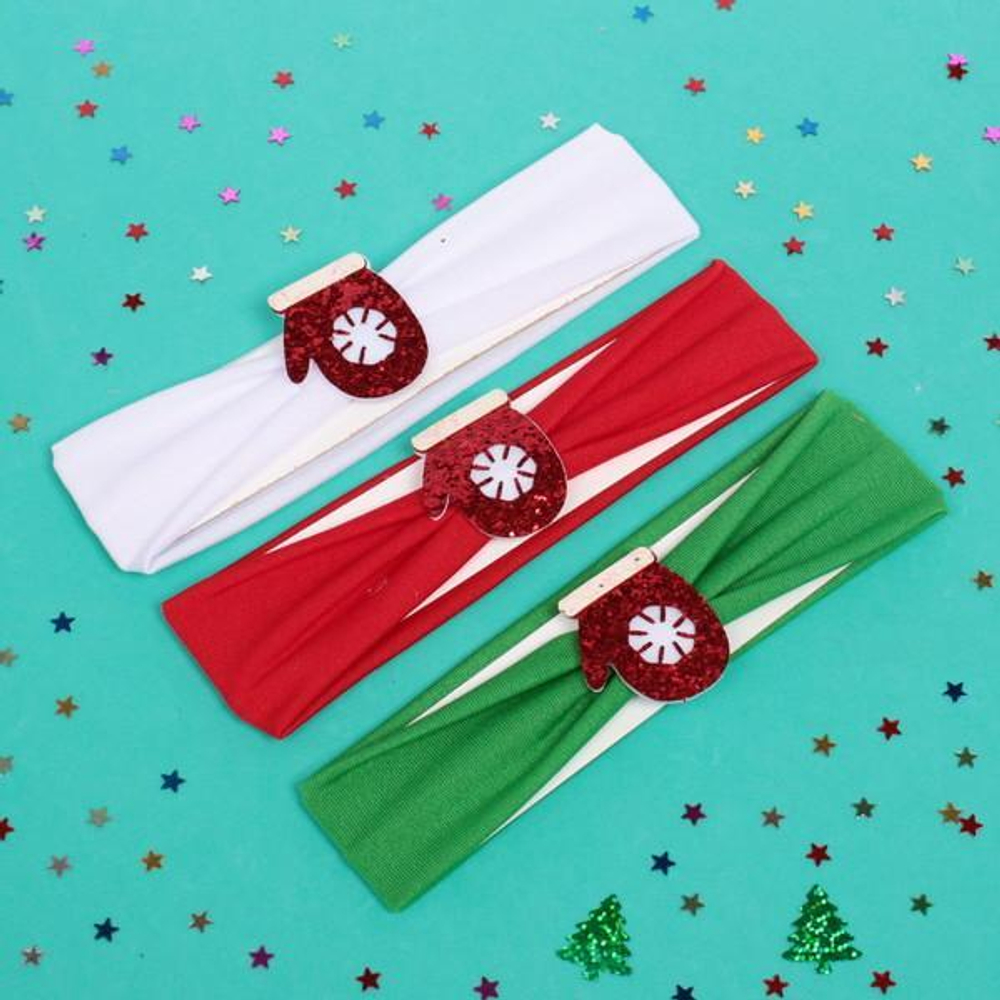 Повязка на голову детская "New Little Mi Mi - Новогодние варежки" (JINRE TRAVEL), 1 шт.