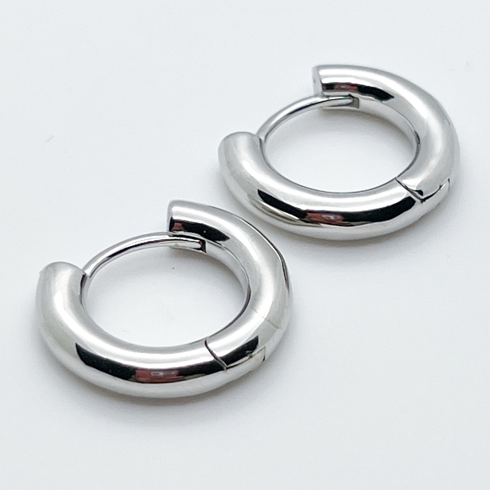 Ювелирные швензы Конго с родиевым покрытием, размер 19,5*4 мм, цена за пару