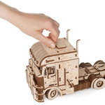 Грузовик Тягач Король дорог от EWA - Деревянный конструктор, сборная механическая модель, 3D пазл