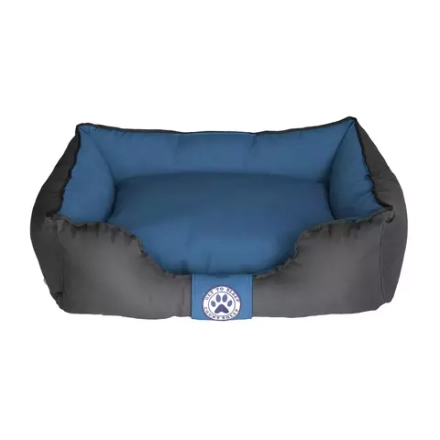 Лежанка для собак размер M разборная двухсторонняя синяя Царь-лежанка Lapalandia