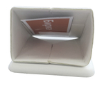 Подставка для гарнитура/наклонная/3 язычка/окошко для бирки/прорезь для нитки/основание