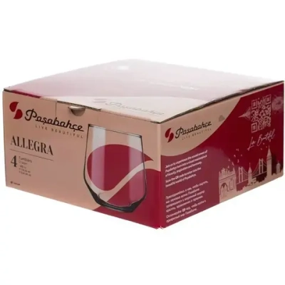 Набор стаканов 4шт 335мл «Аллегра» 410536B