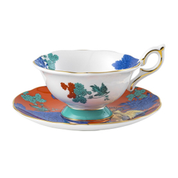 Wedgwood Чайная чашка Wonderlust 140 мл с блюдцем Золотой попугай