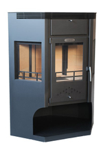 Печь-камин стальная "Сибирь" 15 кВт