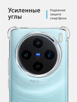 Чехол ROSCO для Vivo X100 (арт.VV-X100-HARD-TPU-TRANSPARENT )