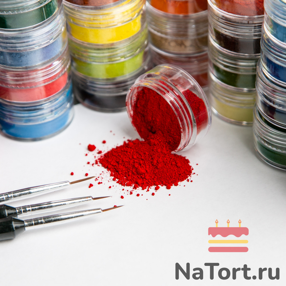 Краситель пыльца цветочная «Алый» 4 гр