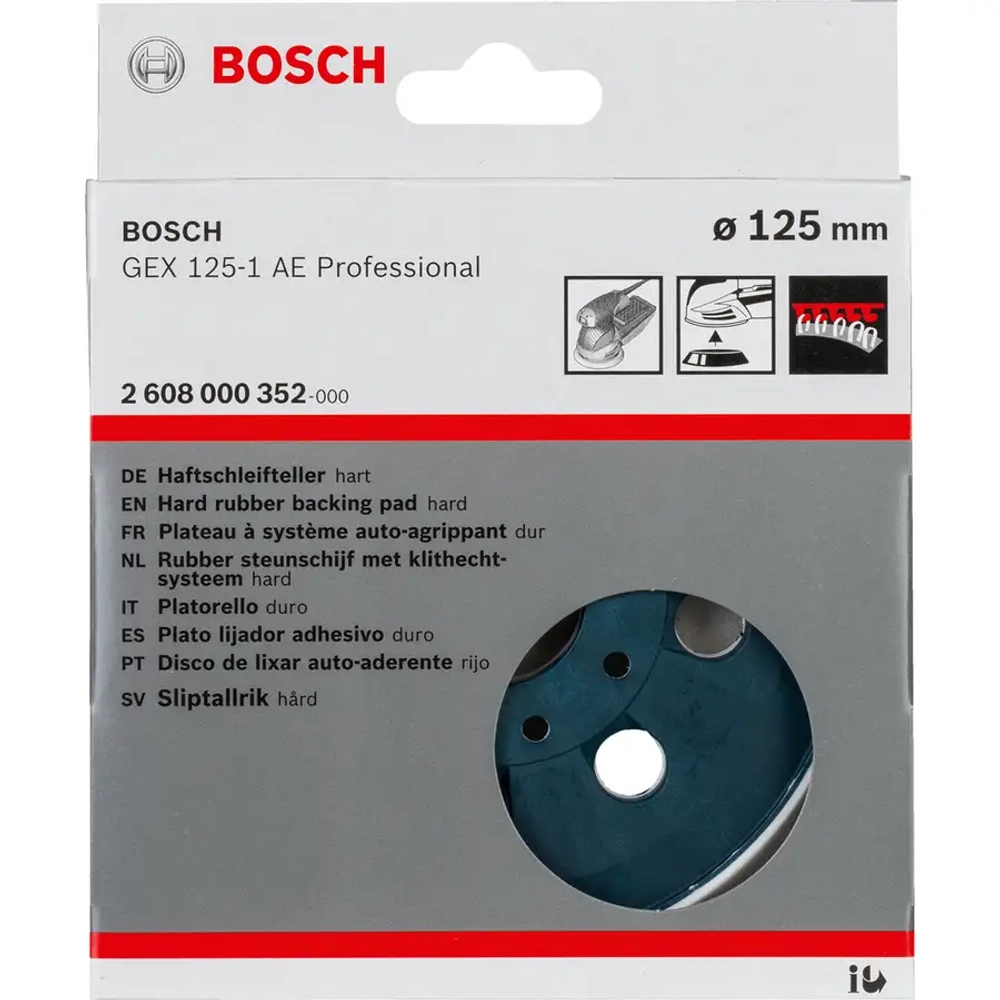 Тарельчатый шлифкруг, жёсткий, 125 мм BOSCH 2608000352