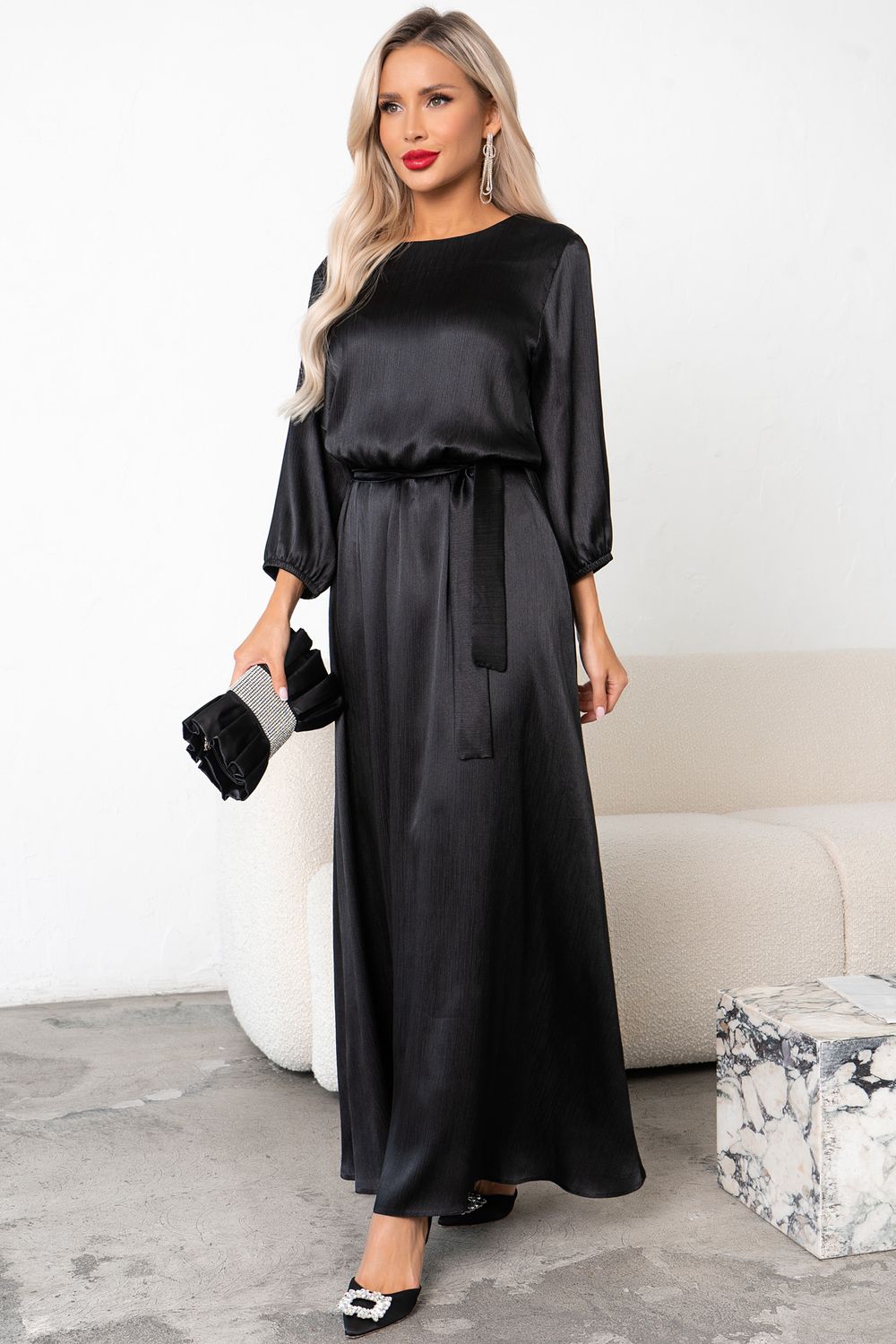 Платье Глория (черный) Р11-1230/2 Nikol