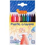 Карандаши (мелки) пластиковые JOVI 12цв., шестигранные, картон, европодвес