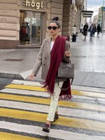 Шарф-палантин марсала
