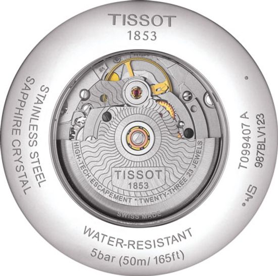 Tissot T099.407.22.038.02 мужские часы Tissot Chemin Des Tourelles Powermatic 80 backside