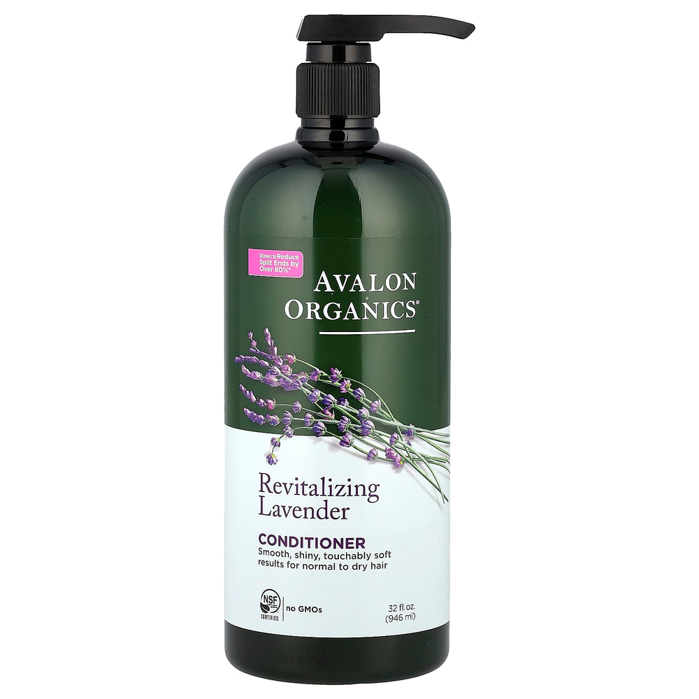 Avalon Organics, Восстанавливающий кондиционер с лавандой, для нормальных и сухих волос, 946 г (32 жидк. Унции)