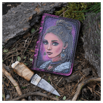 Кожаная обложка на паспорт «Шаманка»