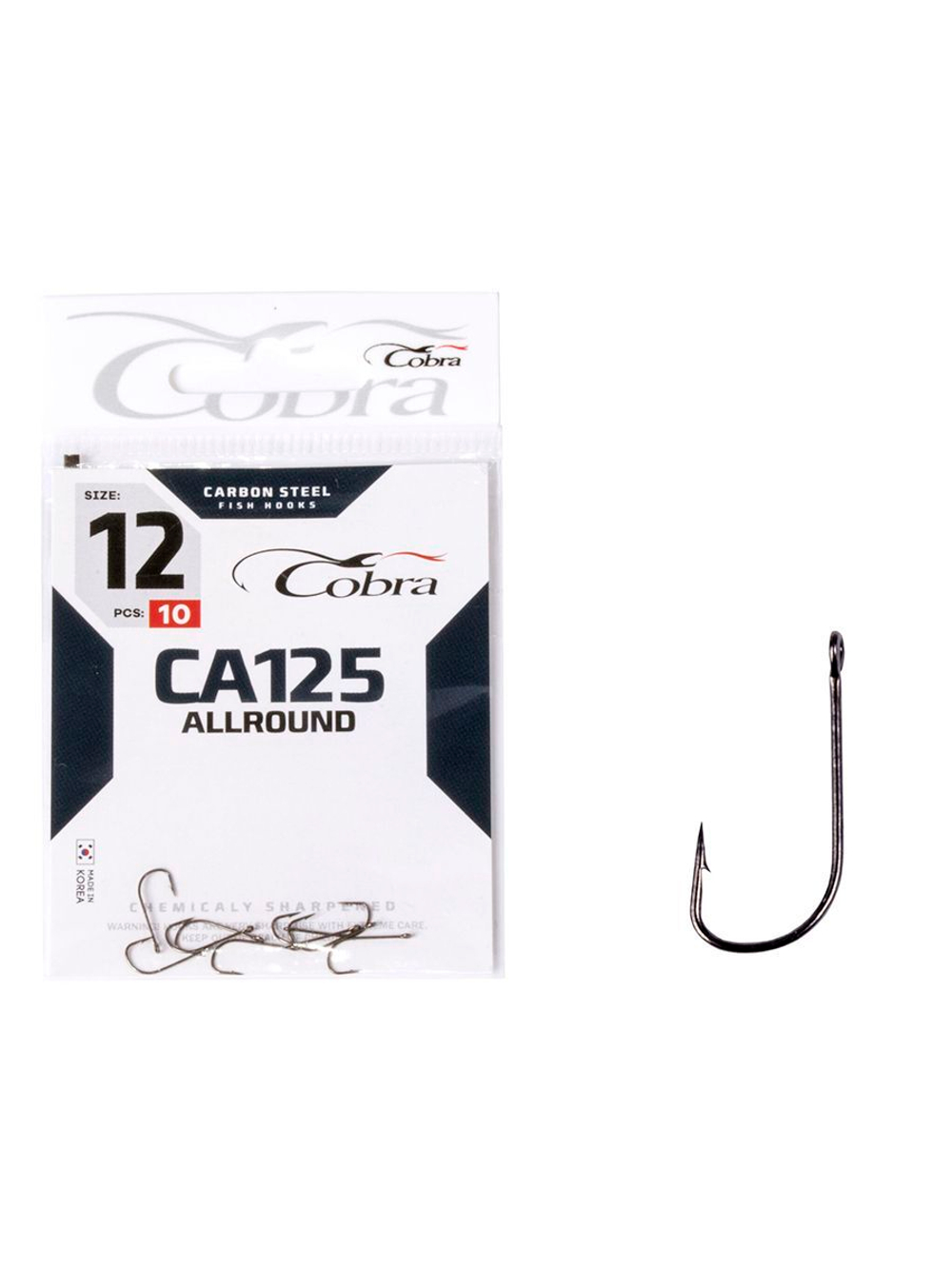 Крючки Cobra Allround STRUGER серии CA125 размер 010 (упк.10шт.)