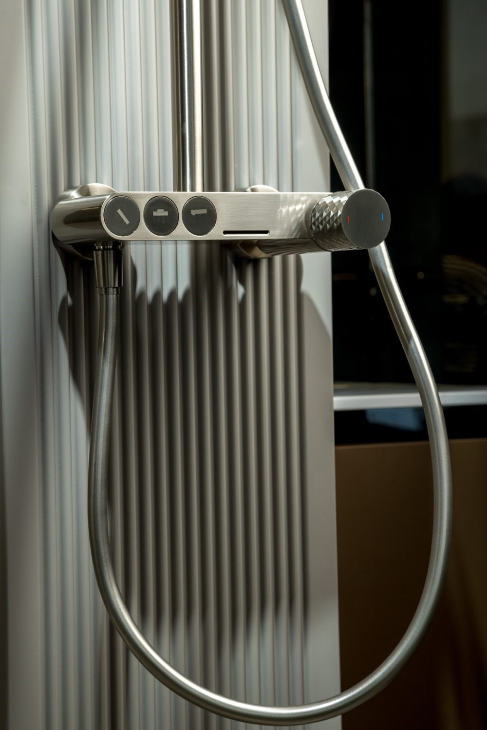 Стойка для душа STICK Nikel Brush c ручкой TOUCH