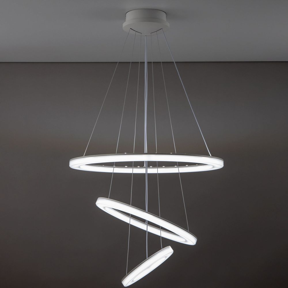 Citilux Электрон Смарт CL710A104S Умная люстра подвесная Белая