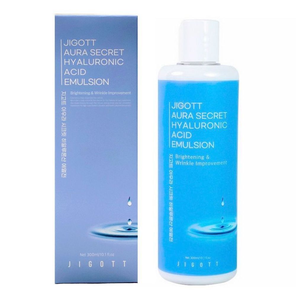 Jigott Aura Secret Hyaluronic Acid Emulsion эмульсия глубокоувлажняющая с гиалуроновой кислотой для лица и тела