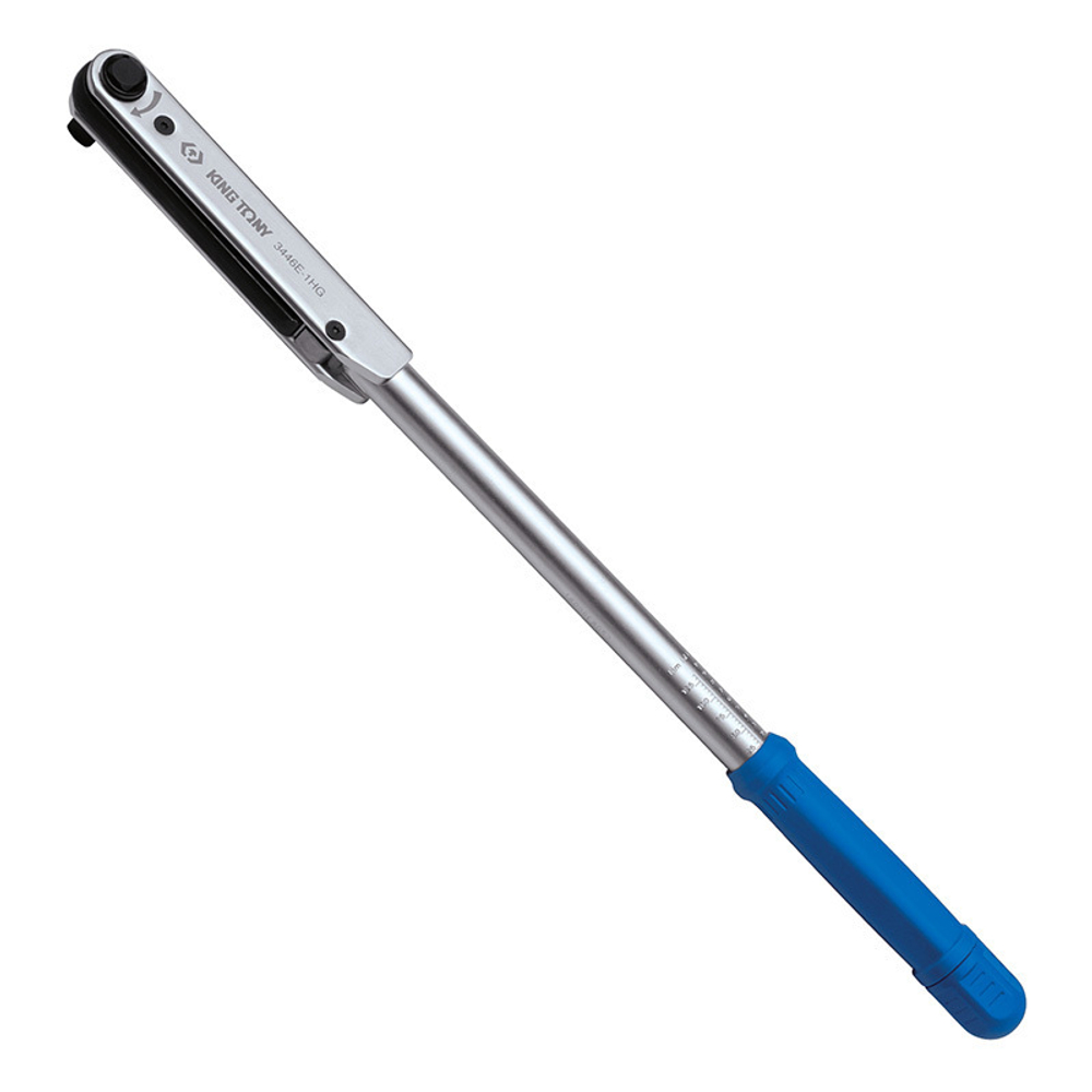 KING TONY (3446E-1HG) Динамометрический ключ серии "INDUSTRIAL", 1/2", 25-135 Нм, для левой и правой резьбы, кейс