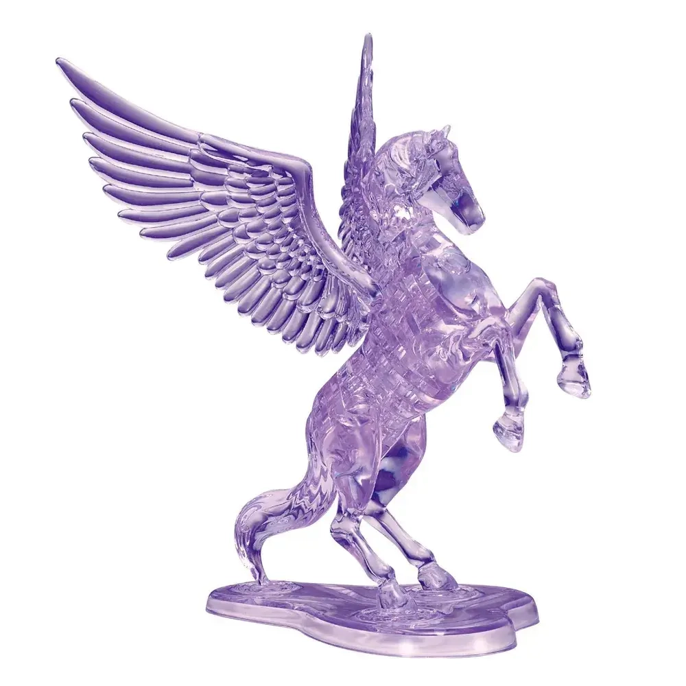 3D Crystal Pazzl Единорог фиолетовый