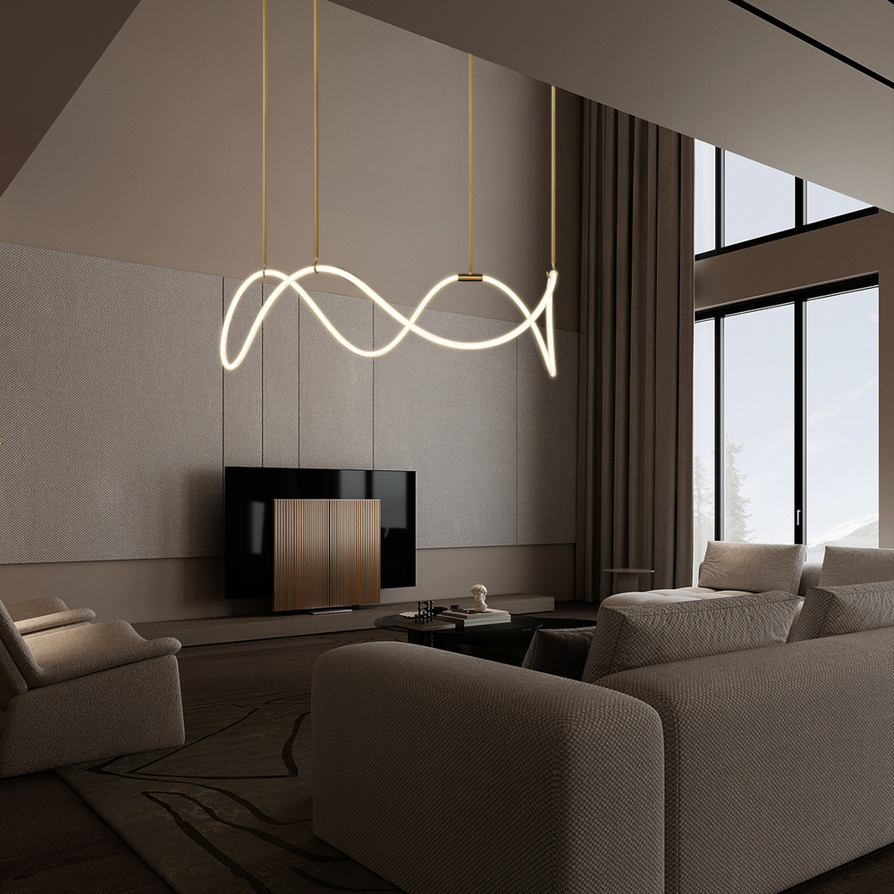 Подвесной светодиодный светильник Loft It Thread 10388P/C BRASS