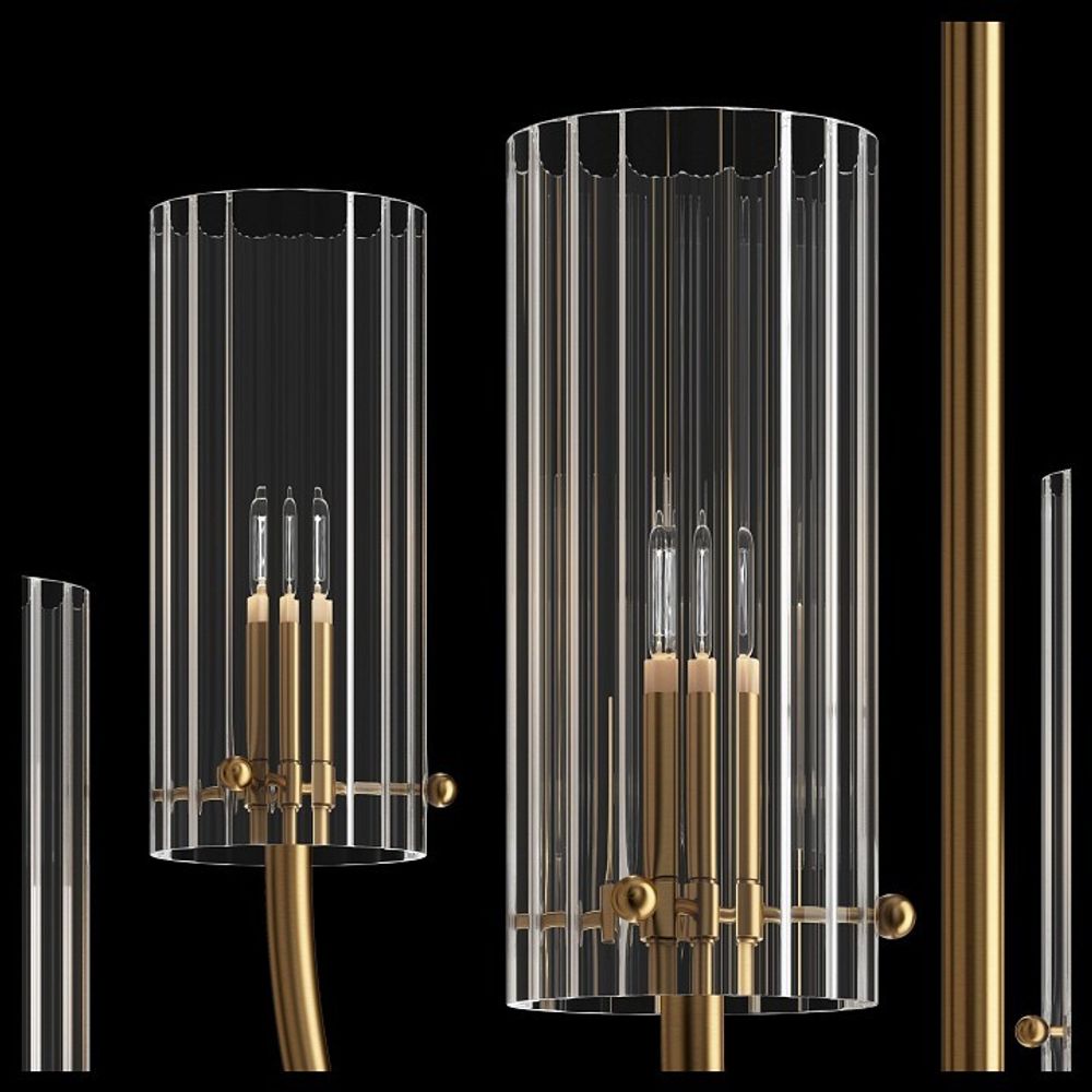 Люстра на штанге Maytoni Arco MOD223PL-06BS