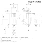LF-3/8-D-MIDI Фильтр влагоотделитель  G3/8, 16 бар