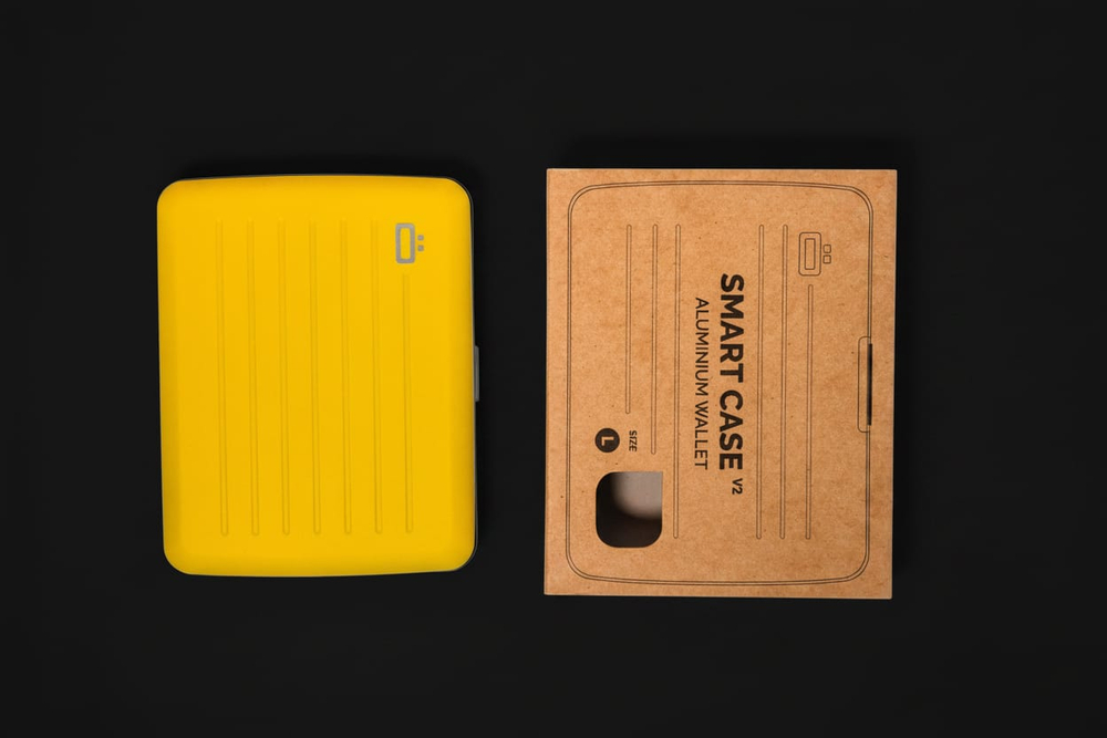 Кошелёк алюминиевый жёлтый