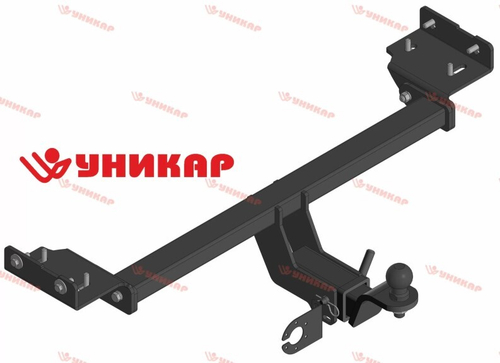 Фаркоп Kia Sportage III с 2010 г., Hyundai  IX35 с 2010-2015 г. (без электрики) под квадратное дышло (Уникар)