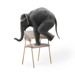 Стул на металлокаркасе Woodville Kamelia 1 beige, gold