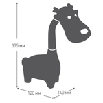 Светильник настольный 5 Вт, детский, розовый, Camelion, Коровка KD-857 C14, 14 149