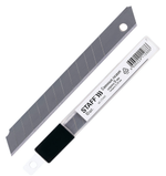 Комплект лезвий для ножей 10шт. 9мм. толщина лезвия 0,38 мм. "Basic" в пластик. пенале (STAFF)