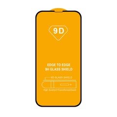 Защитное стекло 9H полный клей Full Glue для iPhone 14 Pro Max (6.7) / 15 Plus (6.7) (Черная рамка)
