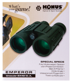 Бинокль Konus Emperor 8x42 WA Green