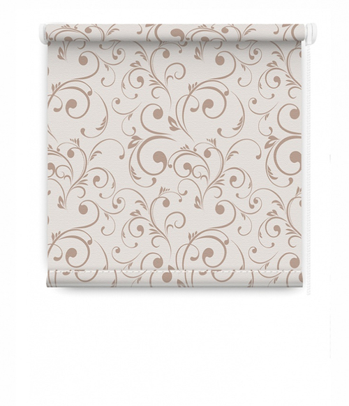 Рулонные шторы Вензель Кофейный