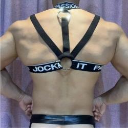 Мужская портупея черная JOCKMAIL JM911-2