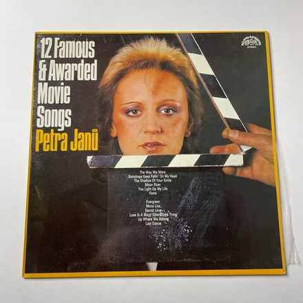 Винтажная виниловая пластинка LP Petra Janu 12 Famous and Awarded Movie Songs (Чехословакия 1985) (Moon River, The Shadow Of Your Smile)