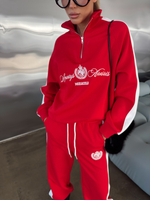 Костюм спортивный из трикотажа с принтом